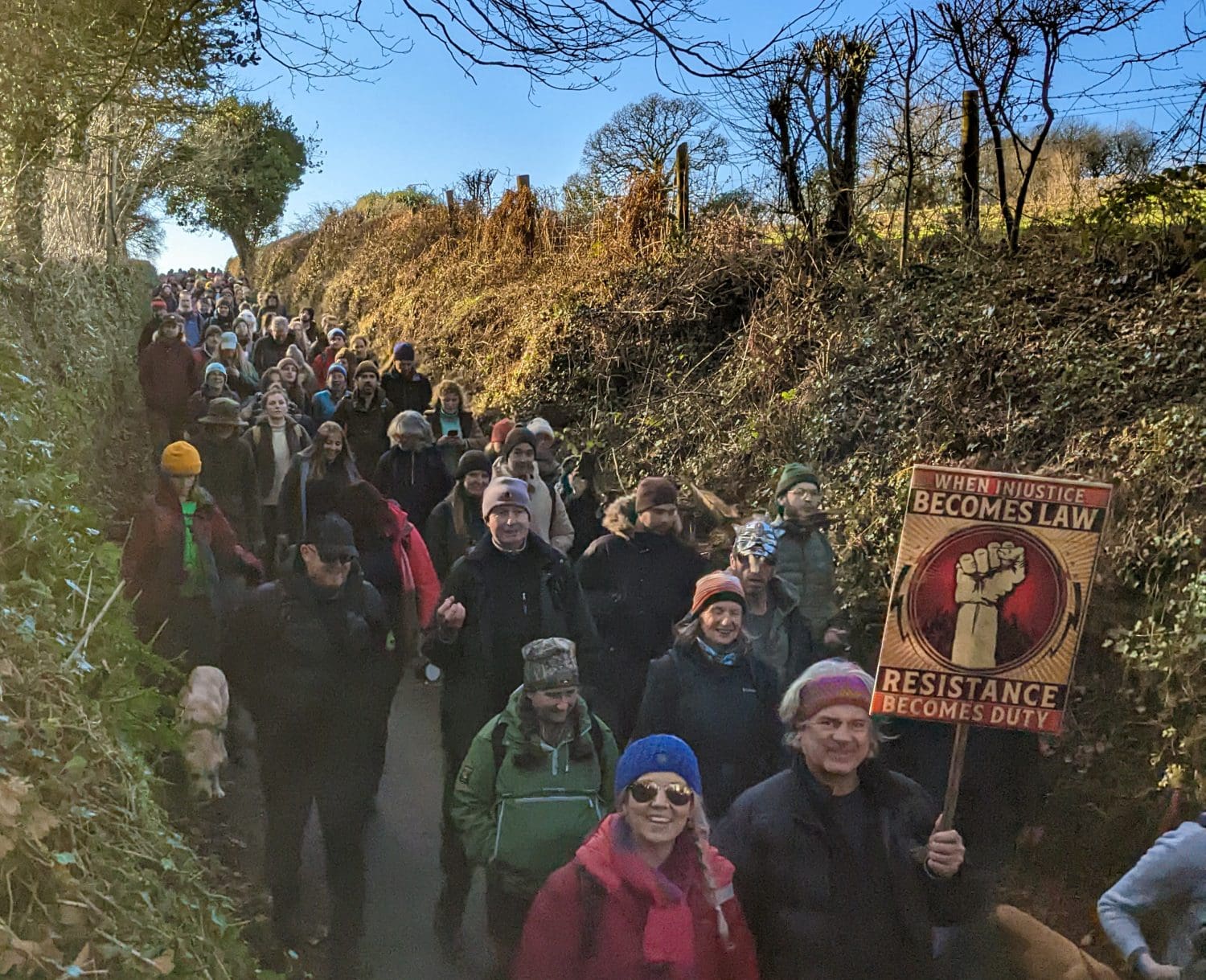 Dartmoor protest