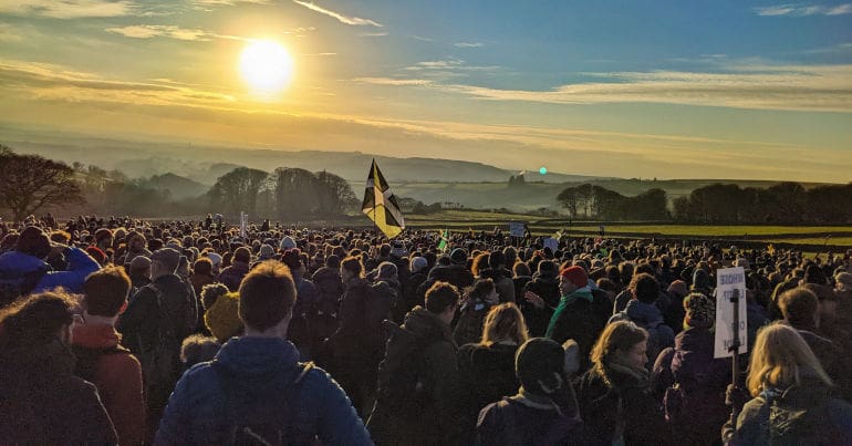 Dartmoor protest