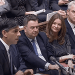 Rishi Sunak speaking in parliament