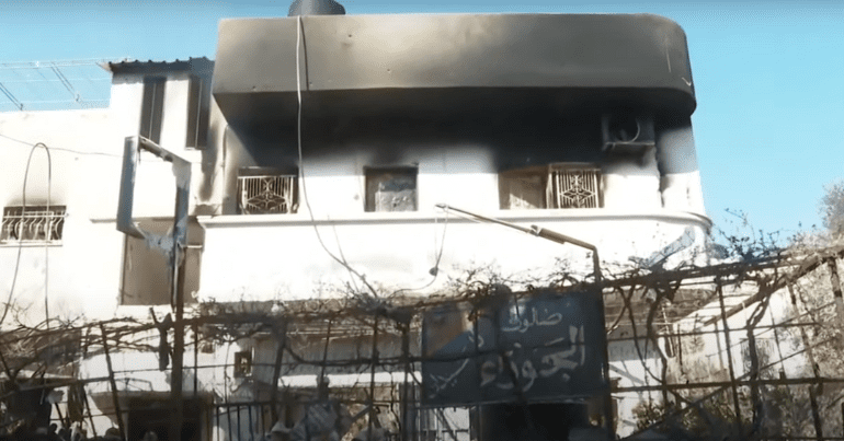 A house in Jenin, after a raid from Israeli forces