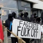 Anti-fascists protesting Patriotic Alternative in Newquay as the Guardian legitimised the group