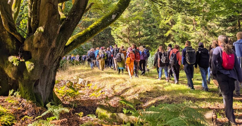 Worth Forest trespass over the proposed Center Parcs development. It was co-organised by Right to Roam campaign