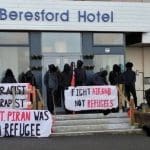Anti fascists came out in Newquay to opposes far right fascists who were protesting against refugees