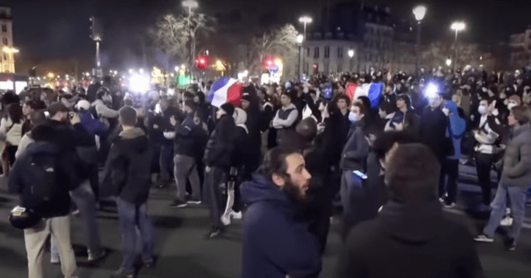 French pension protest