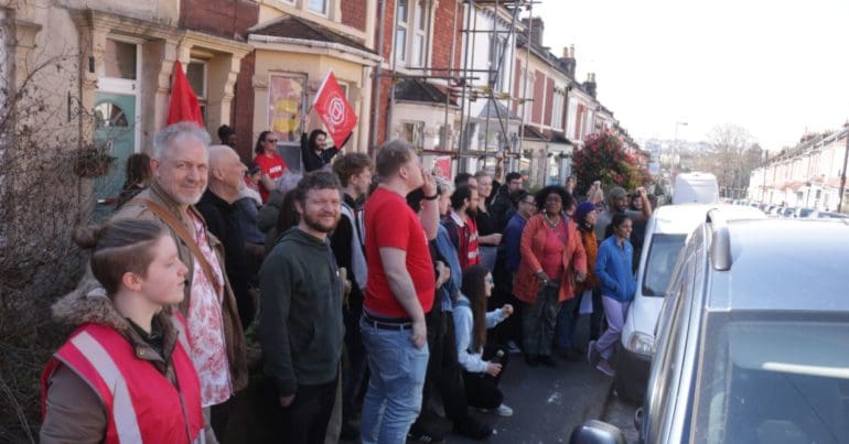Acorn protect George Francis' house in Bristol
