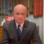 Mick Lynch looking to camera, from the RMT union as Unite rejects a pay offer but the CWU and RCN fall apart Royal Mail strikes