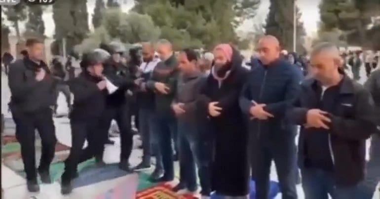 Israeli Occupation Forces raid Al Aqsa mosque in Jerusalem during Ramadan