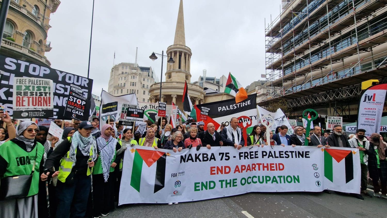 Palestinians and their supporters marking Nakba day in London 