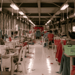 Workers at a fast fashion factory in Indonesia, such places are often accused of human rights violations in the area of forced labour