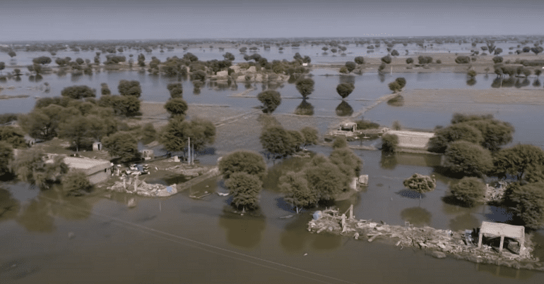 Floods in Pakistan in 2022, as discussions around the loss and damage fund show disparity between Global North and Global South