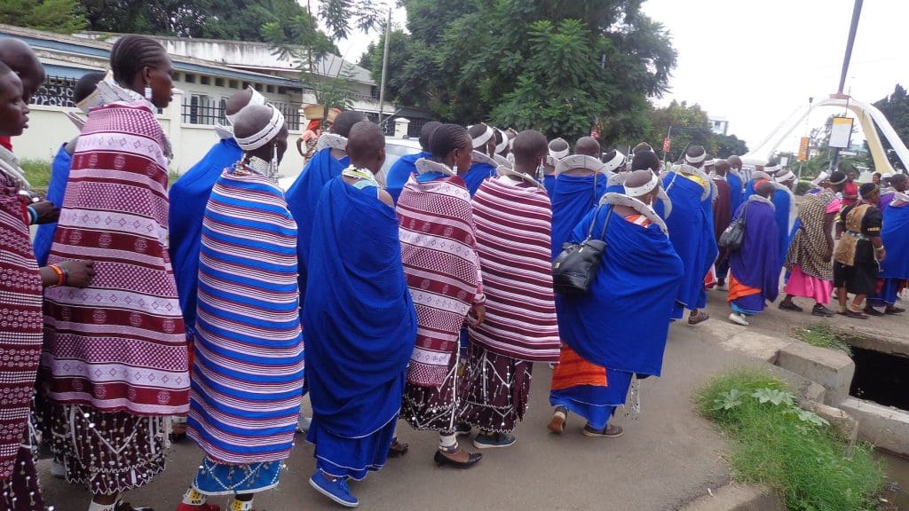 A group of Maasai women