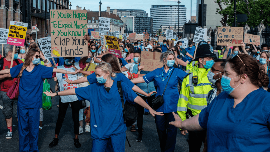 NHS nurses on a strike, as EveryDoctor calls attention to privatisation