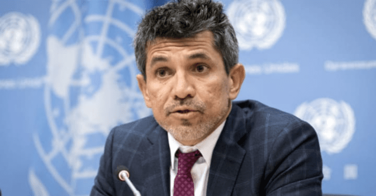 The UN's Victor Madrigal-Borloz criticised the EHRC for trans discrimination Victor Madrigal-Borloz EHRC trans