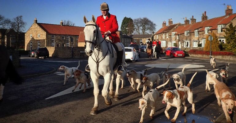 Cleveland Hunt before setting out hunting on Boxing Day 2016 Telegraph