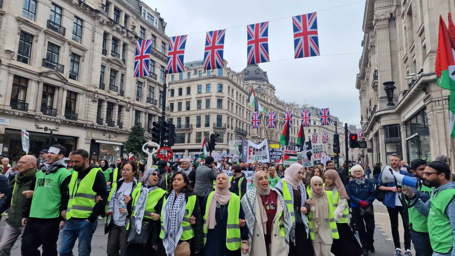 Palestinians and their supporters marking Nakba day in London