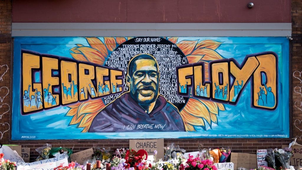 Mural of George Floyd