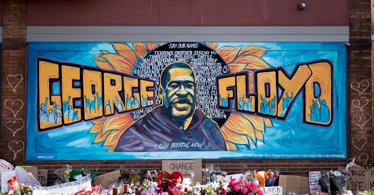 Mural of George Floyd