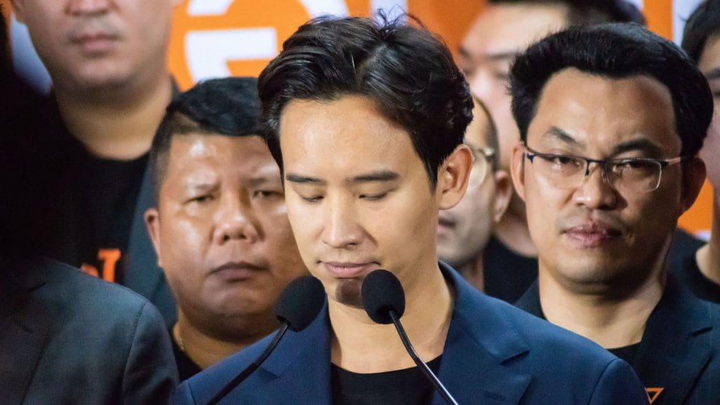 Pita Limjaroenrat, leader of the Move Forward Party (MFP), which won the 2023 Thailand elections, beating out the ruling military-backed parties Thai elections