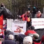 London May Day rally 2023 organised by trade unions