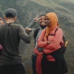 Screenshot from Muslim Hikers, showing several Brown women on Snowdon. The right to roam is a race issue as much as it is a class one. Access to nature
