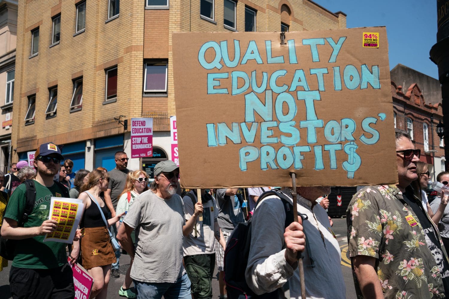 Brighton University Stop the Redundancies March