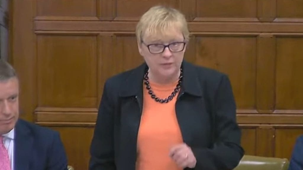 Angela Eagle speaking in support of trans people during the Equality Act debate
