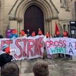 A UoM Rent Strike protest