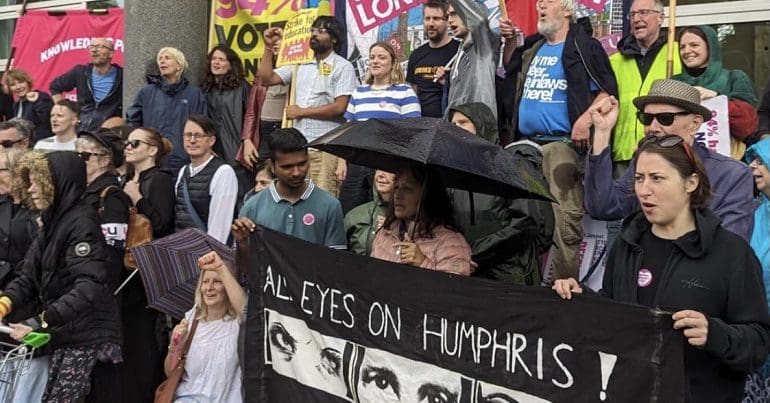 Brighton University protest