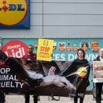 Lidl Protest in Glasgow Open Cages