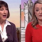 Rachel Reeves and Laura Kuenssberg Labour Austerity