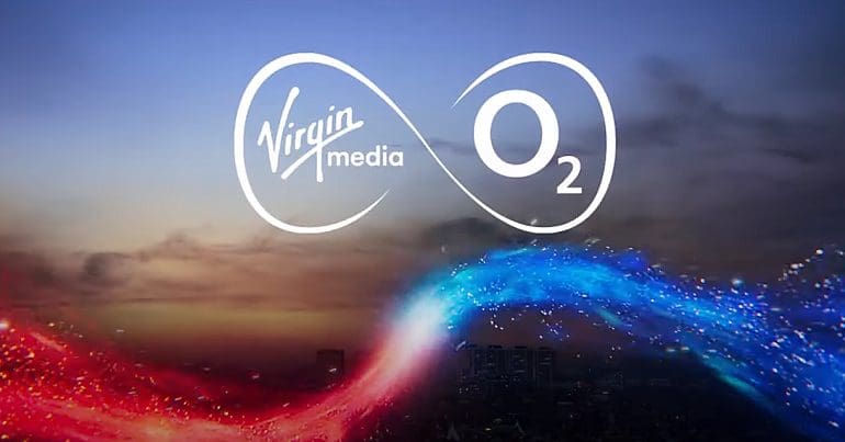 The Virgin Media O2 logo CWU and Royal Mail