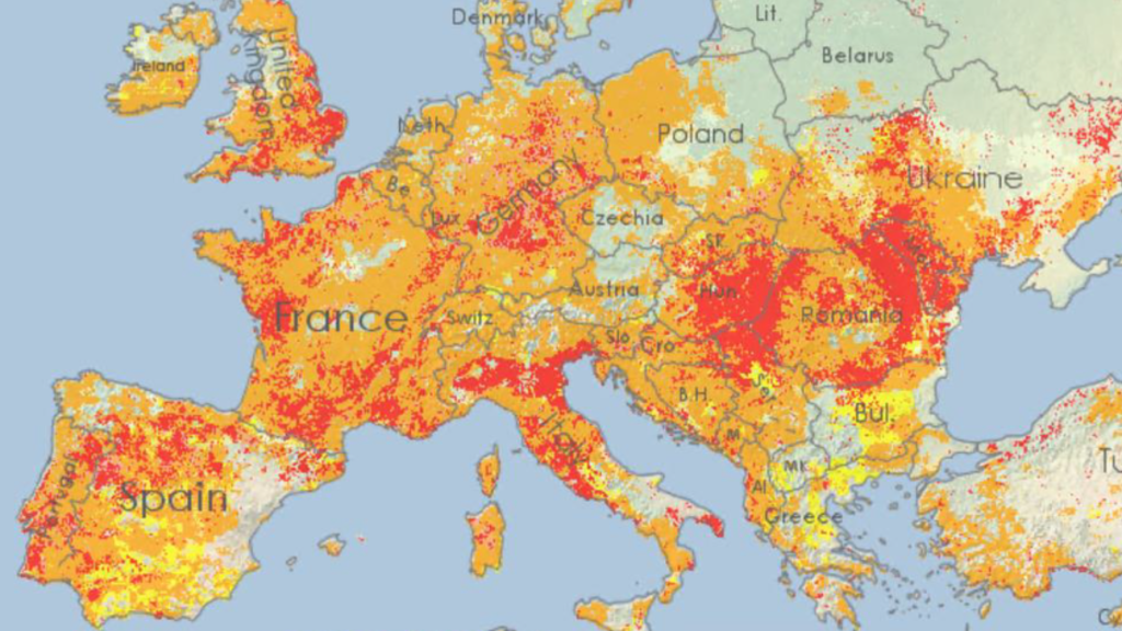 2022 europe heatwave drought alerts