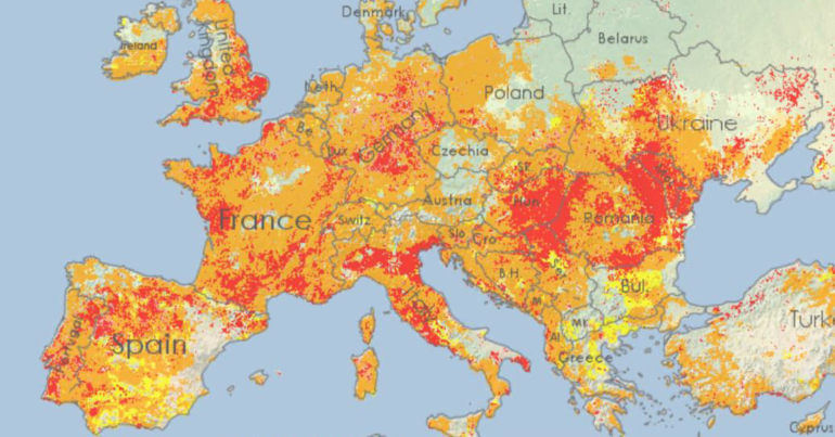 2022 europe heatwave drought alerts