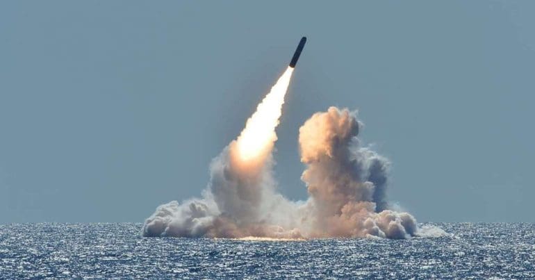 Missile launching over the sea AWE IEMA