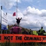 XR protesters block Ffos-y-Fran coal mine in south wales