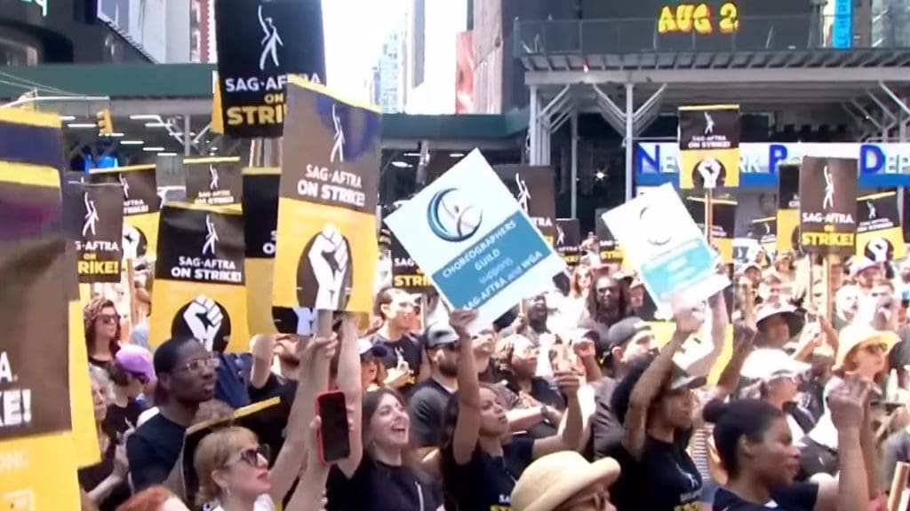 Hollywood strike protest