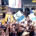 Hollywood strike protest