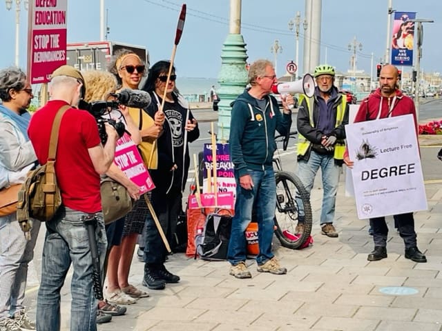 Brighton University protest