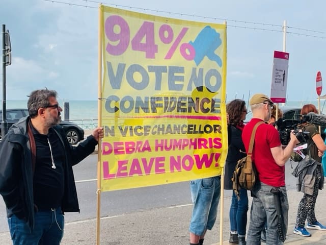 Brighton University protest