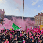 A UCU protest universities UCEA marking boycott TUC anti-strike laws