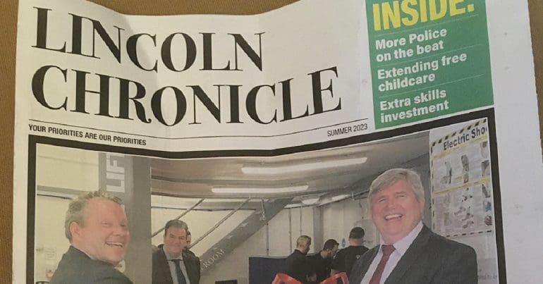 Lincoln Chronicle is a fake newspaper as Byline found