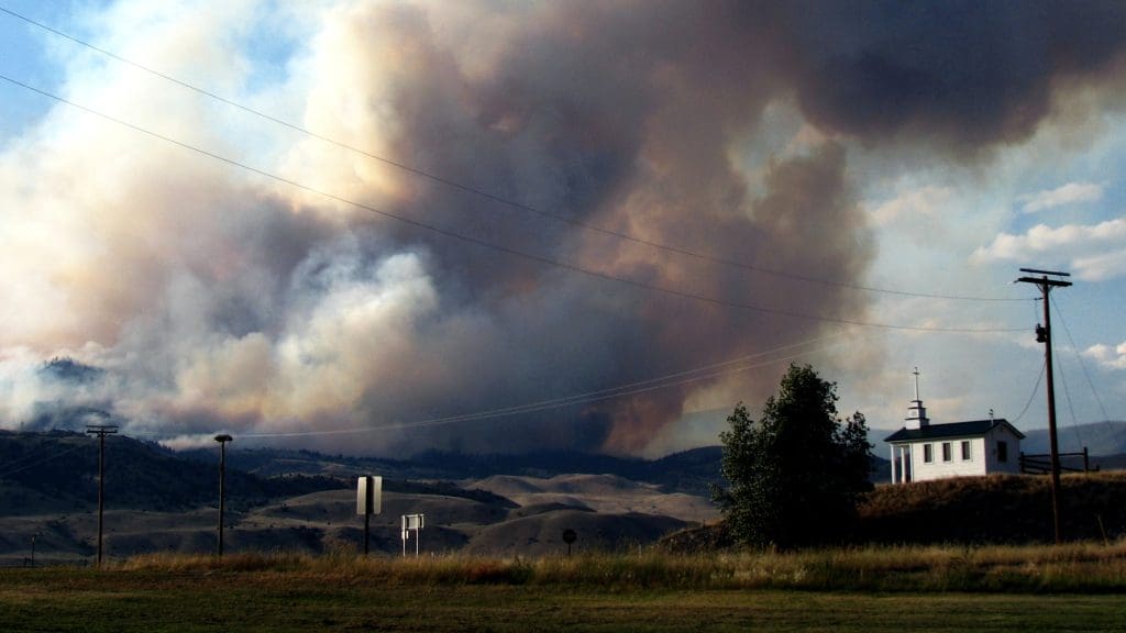 Wildfire in Montana. Montanan youth plaintiffs won a landmark climate case against the state for violating their fundamental rights.