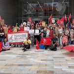 Unite St Mungo's protest charity homelessness