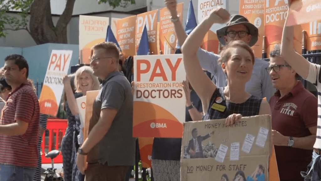 consultants on the picket line