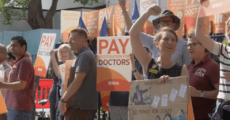 consultants on the picket line