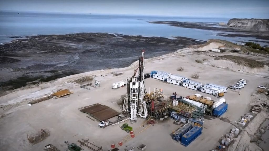 Part of the Vaca Muerta fracking megaproject in Argentina.