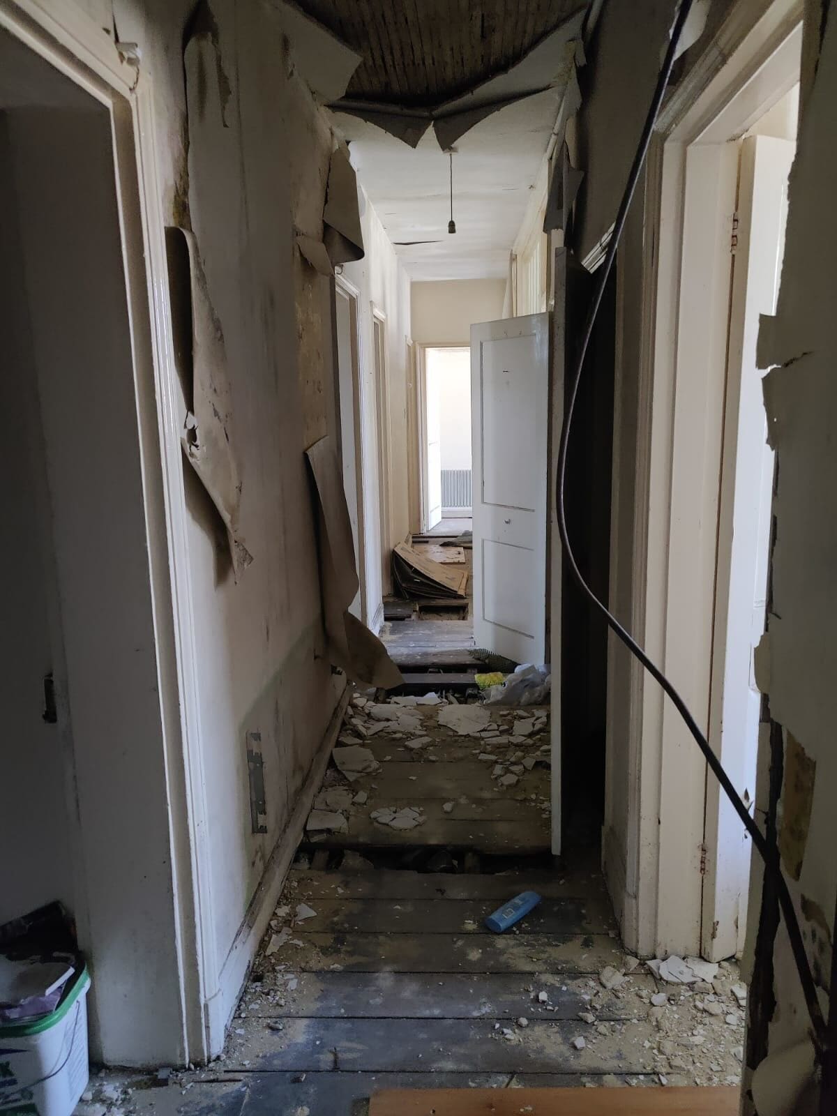 Inside the flats in Islington 