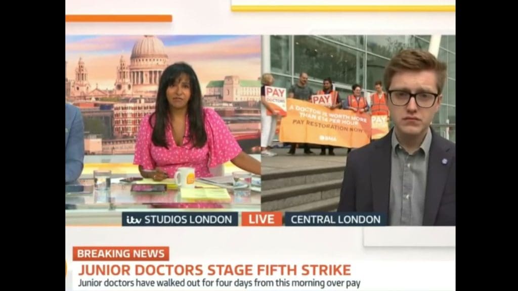 GMB interviews trainee GP at the start of the fifth junior doctors' strike