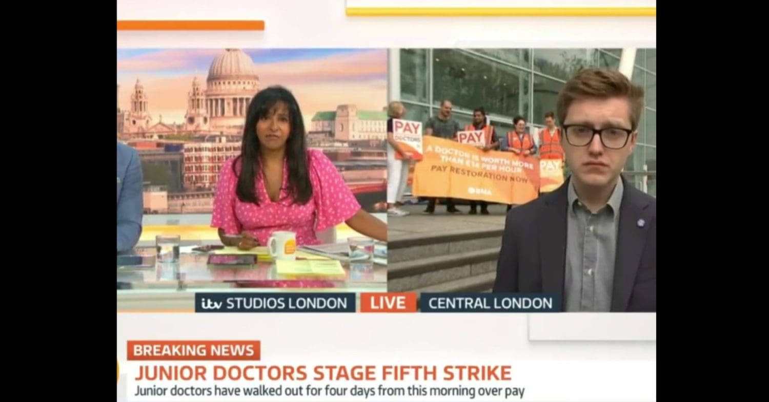 GMB interviews trainee GP at the start of the fifth junior doctors' strike