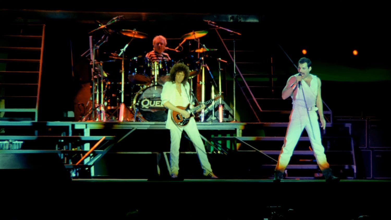 Queen performing live